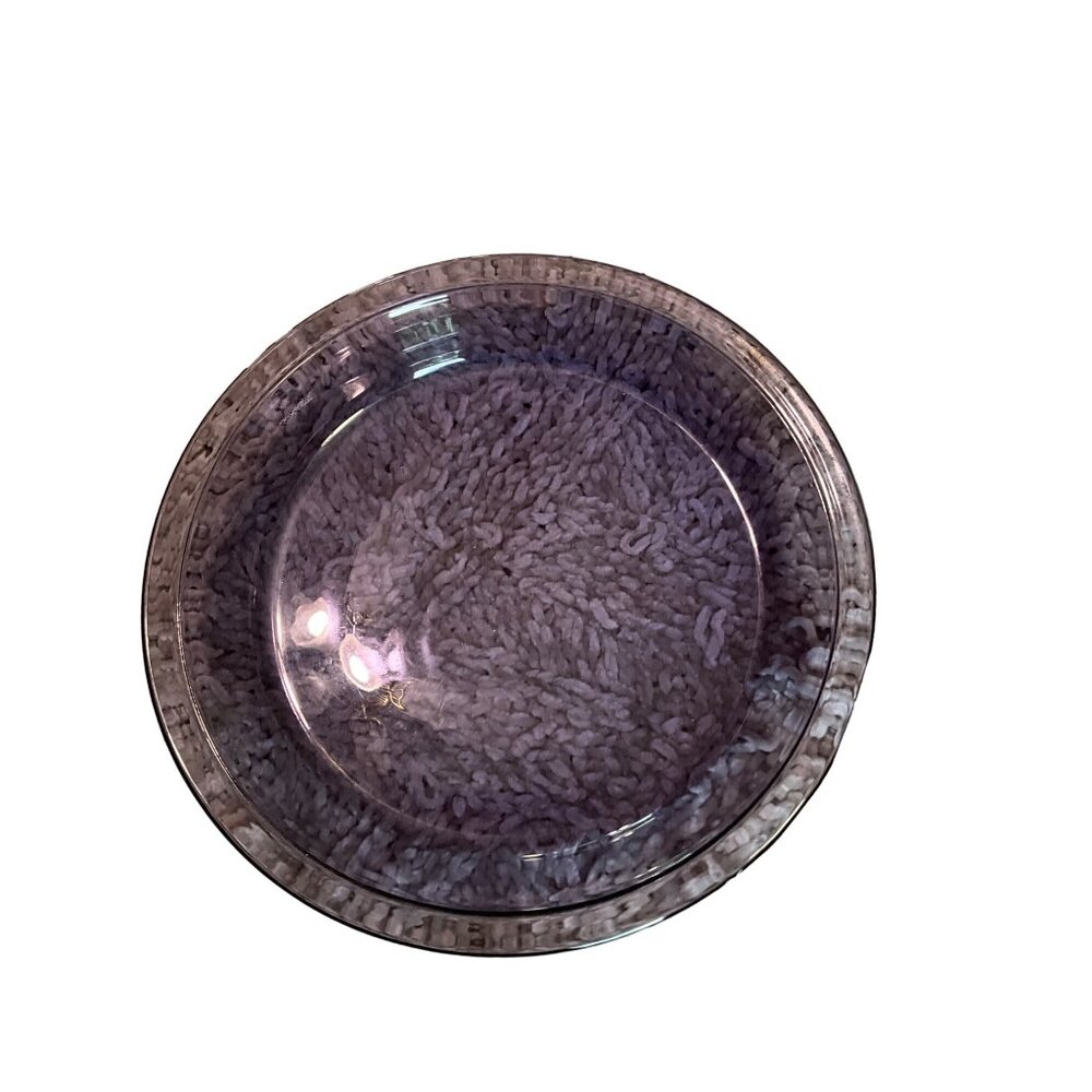 Pyrex Amethyst‎ Round Pie Plate Small Chip